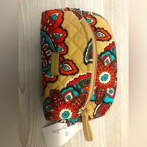 Vera Bradley Cosmetic Bag - Tan Floral